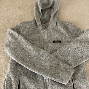 LL Bean womens zip sweatshirt with hood